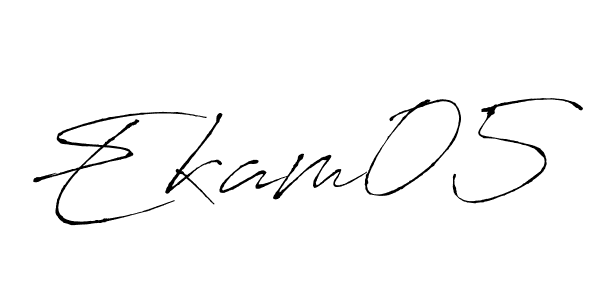 How to Draw Ekam05 signature style? Antro_Vectra is a latest design signature styles for name Ekam05. Ekam05 signature style 6 images and pictures png