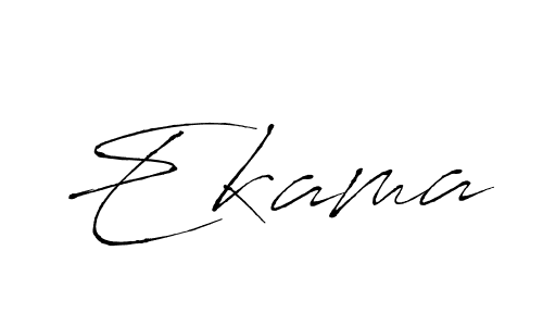 Create a beautiful signature design for name Ekama. With this signature (Antro_Vectra) fonts, you can make a handwritten signature for free. Ekama signature style 6 images and pictures png