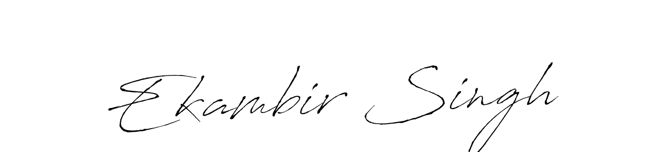 You should practise on your own different ways (Antro_Vectra) to write your name (Ekambir Singh) in signature. don't let someone else do it for you. Ekambir Singh signature style 6 images and pictures png