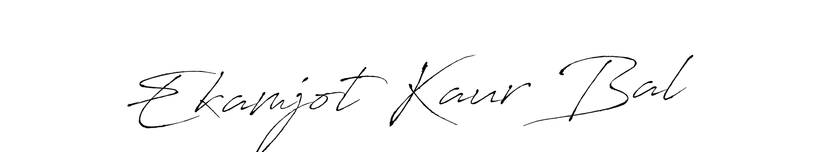 This is the best signature style for the Ekamjot Kaur Bal name. Also you like these signature font (Antro_Vectra). Mix name signature. Ekamjot Kaur Bal signature style 6 images and pictures png