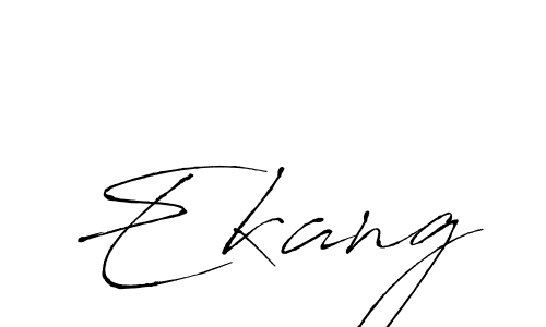 Make a beautiful signature design for name Ekang. With this signature (Antro_Vectra) style, you can create a handwritten signature for free. Ekang signature style 6 images and pictures png