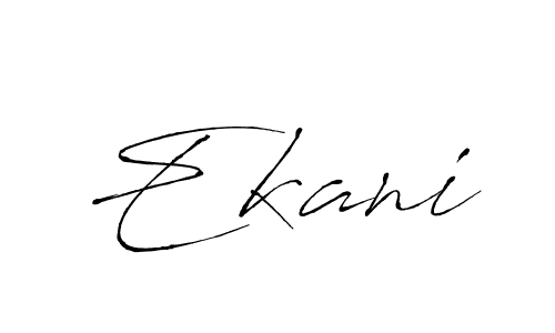 Make a beautiful signature design for name Ekani. With this signature (Antro_Vectra) style, you can create a handwritten signature for free. Ekani signature style 6 images and pictures png