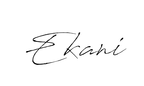Design your own signature with our free online signature maker. With this signature software, you can create a handwritten (Antro_Vectra) signature for name Ekani. Ekani signature style 6 images and pictures png