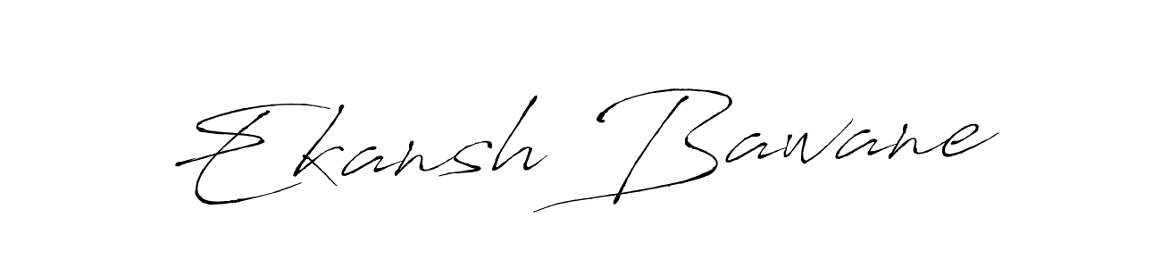 The best way (Antro_Vectra) to make a short signature is to pick only two or three words in your name. The name Ekansh Bawane include a total of six letters. For converting this name. Ekansh Bawane signature style 6 images and pictures png