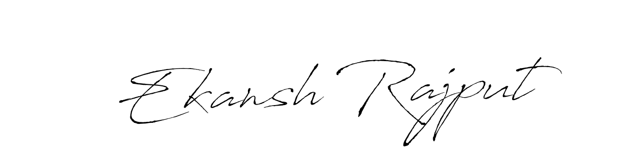 Design your own signature with our free online signature maker. With this signature software, you can create a handwritten (Antro_Vectra) signature for name Ekansh Rajput. Ekansh Rajput signature style 6 images and pictures png
