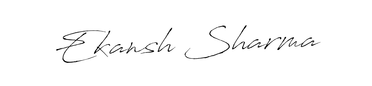 Ekansh Sharma stylish signature style. Best Handwritten Sign (Antro_Vectra) for my name. Handwritten Signature Collection Ideas for my name Ekansh Sharma. Ekansh Sharma signature style 6 images and pictures png