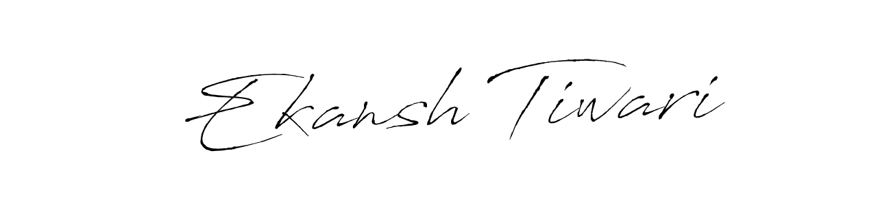 Design your own signature with our free online signature maker. With this signature software, you can create a handwritten (Antro_Vectra) signature for name Ekansh Tiwari. Ekansh Tiwari signature style 6 images and pictures png