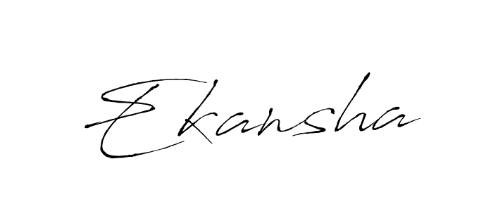 How to make Ekansha signature? Antro_Vectra is a professional autograph style. Create handwritten signature for Ekansha name. Ekansha signature style 6 images and pictures png