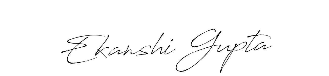 It looks lik you need a new signature style for name Ekanshi Gupta. Design unique handwritten (Antro_Vectra) signature with our free signature maker in just a few clicks. Ekanshi Gupta signature style 6 images and pictures png