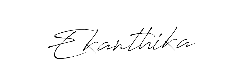 You should practise on your own different ways (Antro_Vectra) to write your name (Ekanthika) in signature. don't let someone else do it for you. Ekanthika signature style 6 images and pictures png