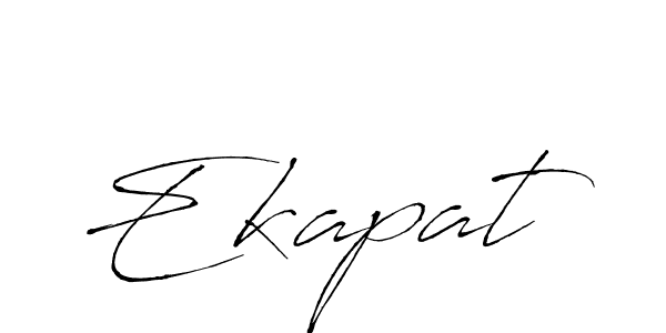 The best way (Antro_Vectra) to make a short signature is to pick only two or three words in your name. The name Ekapat include a total of six letters. For converting this name. Ekapat signature style 6 images and pictures png