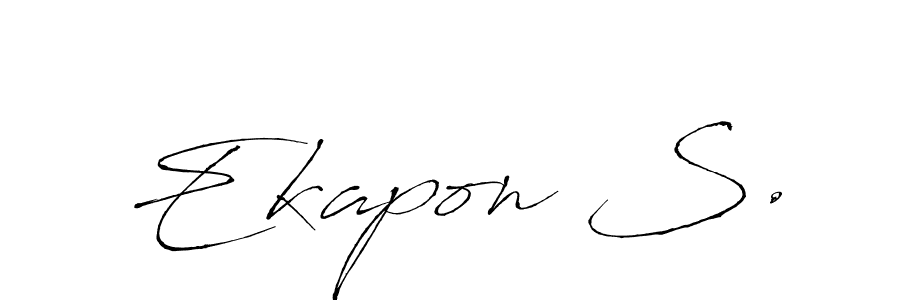 Use a signature maker to create a handwritten signature online. With this signature software, you can design (Antro_Vectra) your own signature for name Ekapon S.. Ekapon S. signature style 6 images and pictures png