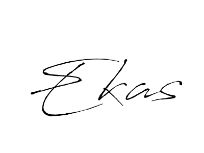 The best way (Antro_Vectra) to make a short signature is to pick only two or three words in your name. The name Ekas include a total of six letters. For converting this name. Ekas signature style 6 images and pictures png