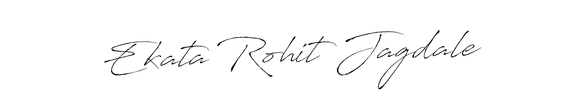 You should practise on your own different ways (Antro_Vectra) to write your name (Ekata Rohit Jagdale) in signature. don't let someone else do it for you. Ekata Rohit Jagdale signature style 6 images and pictures png
