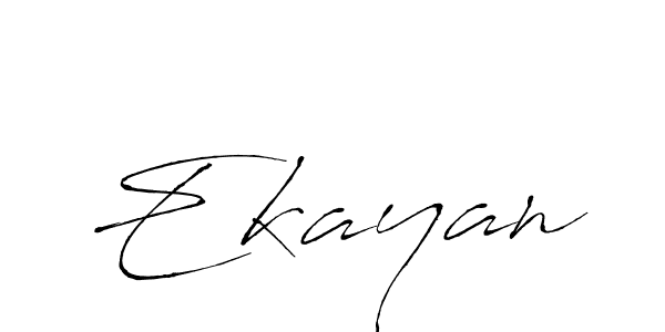 Design your own signature with our free online signature maker. With this signature software, you can create a handwritten (Antro_Vectra) signature for name Ekayan. Ekayan signature style 6 images and pictures png