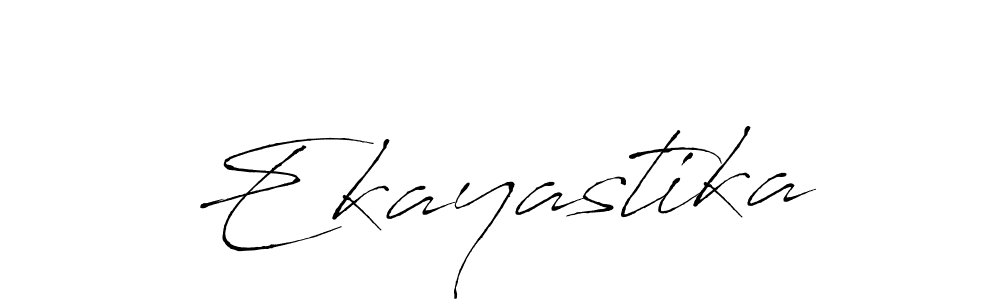 Create a beautiful signature design for name Ekayastika. With this signature (Antro_Vectra) fonts, you can make a handwritten signature for free. Ekayastika signature style 6 images and pictures png