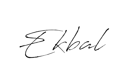 Make a beautiful signature design for name Ekbal. With this signature (Antro_Vectra) style, you can create a handwritten signature for free. Ekbal signature style 6 images and pictures png