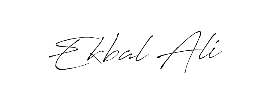 How to make Ekbal Ali name signature. Use Antro_Vectra style for creating short signs online. This is the latest handwritten sign. Ekbal Ali signature style 6 images and pictures png