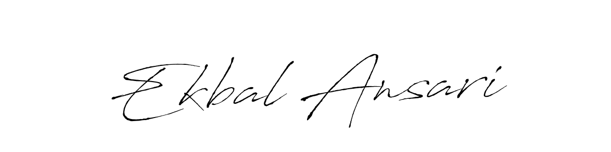 Design your own signature with our free online signature maker. With this signature software, you can create a handwritten (Antro_Vectra) signature for name Ekbal Ansari. Ekbal Ansari signature style 6 images and pictures png