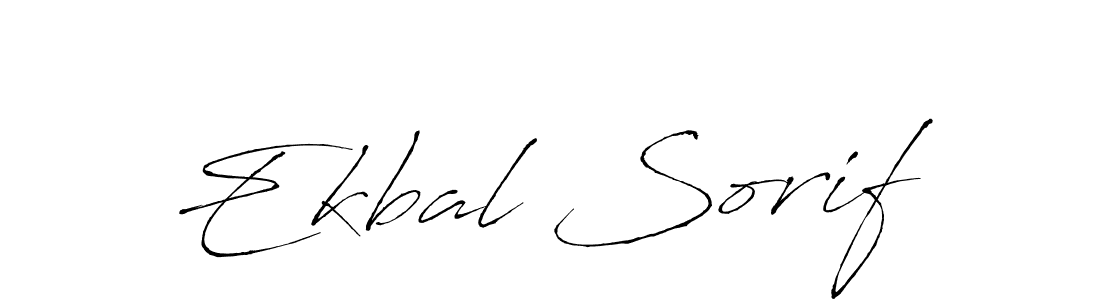 Make a beautiful signature design for name Ekbal Sorif. With this signature (Antro_Vectra) style, you can create a handwritten signature for free. Ekbal Sorif signature style 6 images and pictures png