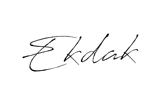 Create a beautiful signature design for name Ekdak. With this signature (Antro_Vectra) fonts, you can make a handwritten signature for free. Ekdak signature style 6 images and pictures png