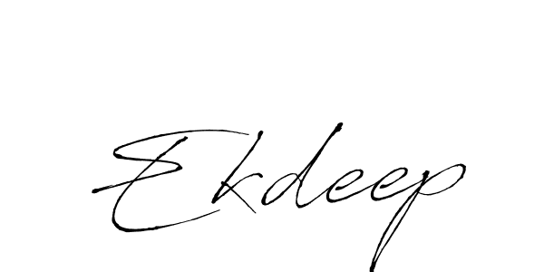 Make a beautiful signature design for name Ekdeep. With this signature (Antro_Vectra) style, you can create a handwritten signature for free. Ekdeep signature style 6 images and pictures png