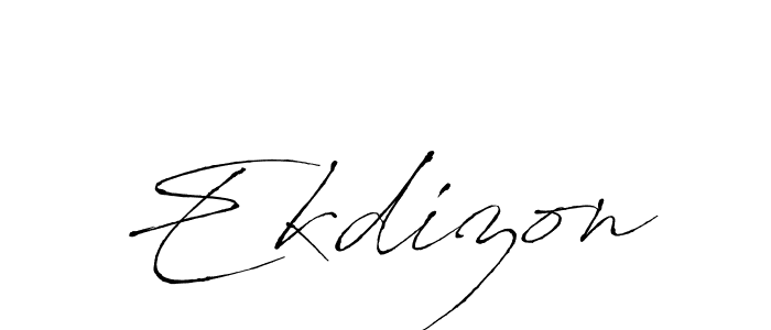 Make a beautiful signature design for name Ekdizon. With this signature (Antro_Vectra) style, you can create a handwritten signature for free. Ekdizon signature style 6 images and pictures png