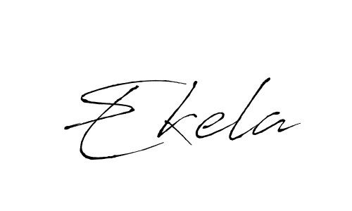 How to make Ekela name signature. Use Antro_Vectra style for creating short signs online. This is the latest handwritten sign. Ekela signature style 6 images and pictures png