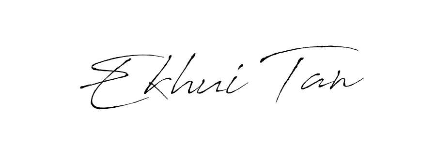 You should practise on your own different ways (Antro_Vectra) to write your name (Ekhui Tan) in signature. don't let someone else do it for you. Ekhui Tan signature style 6 images and pictures png