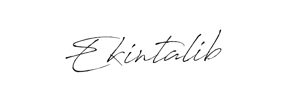 The best way (Antro_Vectra) to make a short signature is to pick only two or three words in your name. The name Ekintalib include a total of six letters. For converting this name. Ekintalib signature style 6 images and pictures png