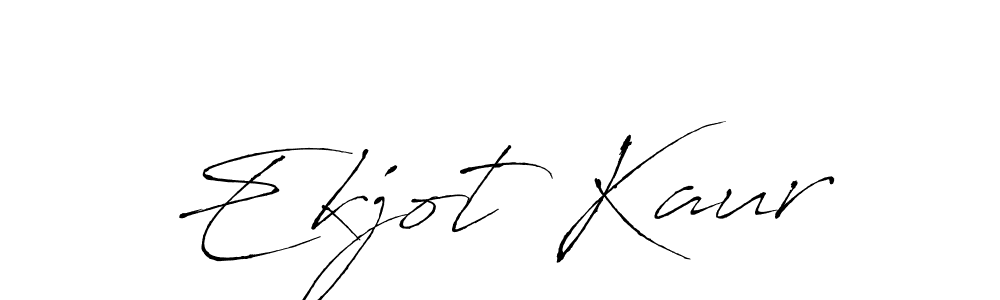 How to make Ekjot Kaur signature? Antro_Vectra is a professional autograph style. Create handwritten signature for Ekjot Kaur name. Ekjot Kaur signature style 6 images and pictures png