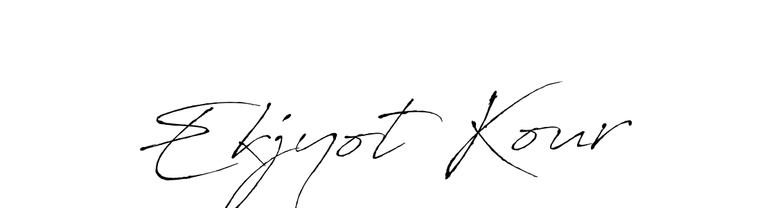 Design your own signature with our free online signature maker. With this signature software, you can create a handwritten (Antro_Vectra) signature for name Ekjyot Kour. Ekjyot Kour signature style 6 images and pictures png