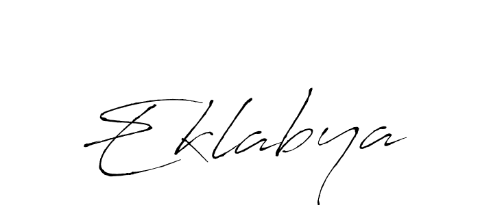 Design your own signature with our free online signature maker. With this signature software, you can create a handwritten (Antro_Vectra) signature for name Eklabya. Eklabya signature style 6 images and pictures png