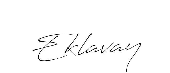 Design your own signature with our free online signature maker. With this signature software, you can create a handwritten (Antro_Vectra) signature for name Eklavay. Eklavay signature style 6 images and pictures png