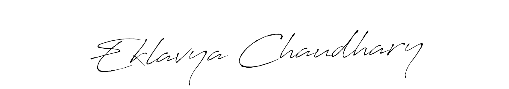 Create a beautiful signature design for name Eklavya Chaudhary. With this signature (Antro_Vectra) fonts, you can make a handwritten signature for free. Eklavya Chaudhary signature style 6 images and pictures png