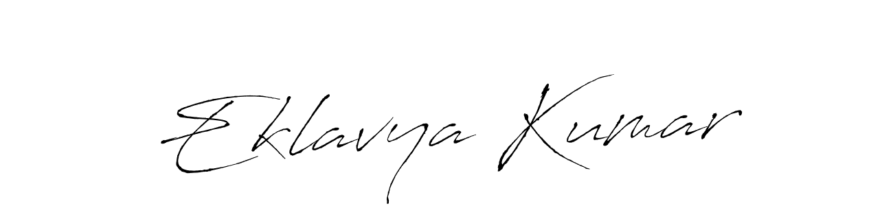 Make a beautiful signature design for name Eklavya Kumar. With this signature (Antro_Vectra) style, you can create a handwritten signature for free. Eklavya Kumar signature style 6 images and pictures png