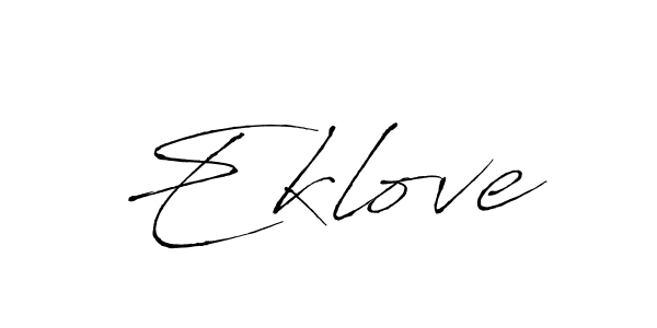 Design your own signature with our free online signature maker. With this signature software, you can create a handwritten (Antro_Vectra) signature for name Eklove. Eklove signature style 6 images and pictures png