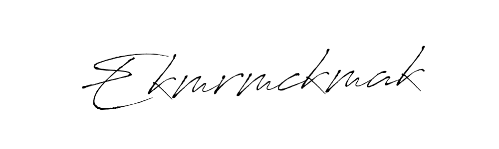 How to make Ekmrmckmak name signature. Use Antro_Vectra style for creating short signs online. This is the latest handwritten sign. Ekmrmckmak signature style 6 images and pictures png