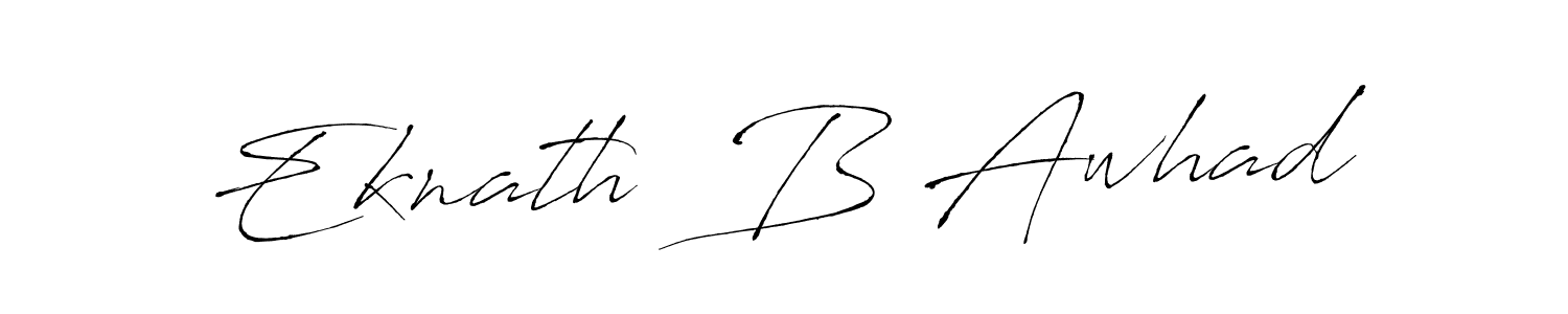 You should practise on your own different ways (Antro_Vectra) to write your name (Eknath  B Awhad) in signature. don't let someone else do it for you. Eknath  B Awhad signature style 6 images and pictures png