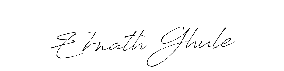 How to make Eknath Ghule name signature. Use Antro_Vectra style for creating short signs online. This is the latest handwritten sign. Eknath Ghule signature style 6 images and pictures png