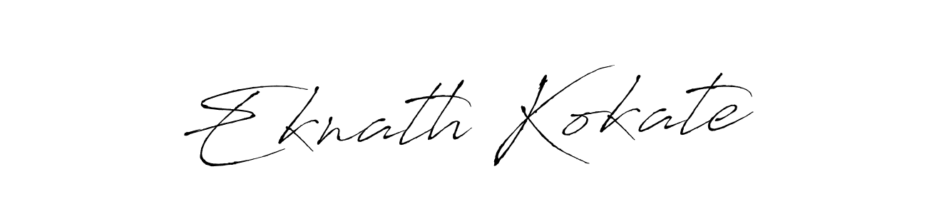 Also we have Eknath Kokate name is the best signature style. Create professional handwritten signature collection using Antro_Vectra autograph style. Eknath Kokate signature style 6 images and pictures png