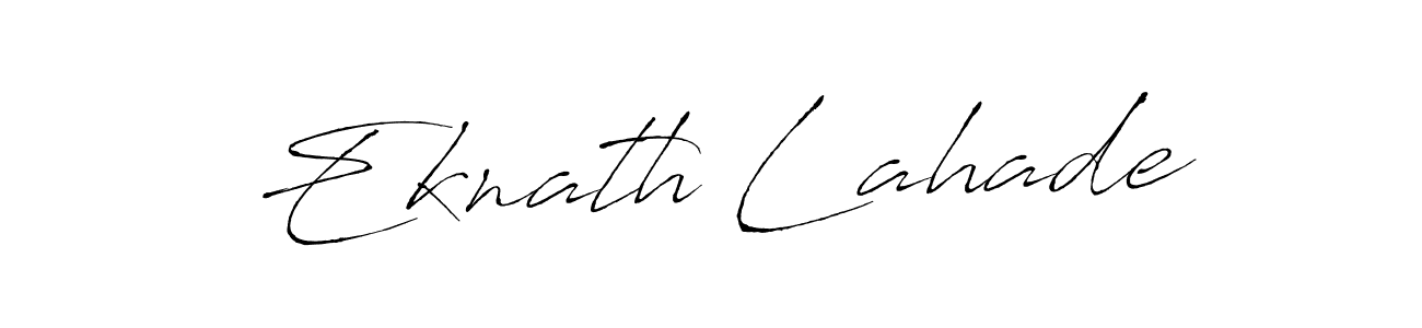 This is the best signature style for the Eknath Lahade name. Also you like these signature font (Antro_Vectra). Mix name signature. Eknath Lahade signature style 6 images and pictures png
