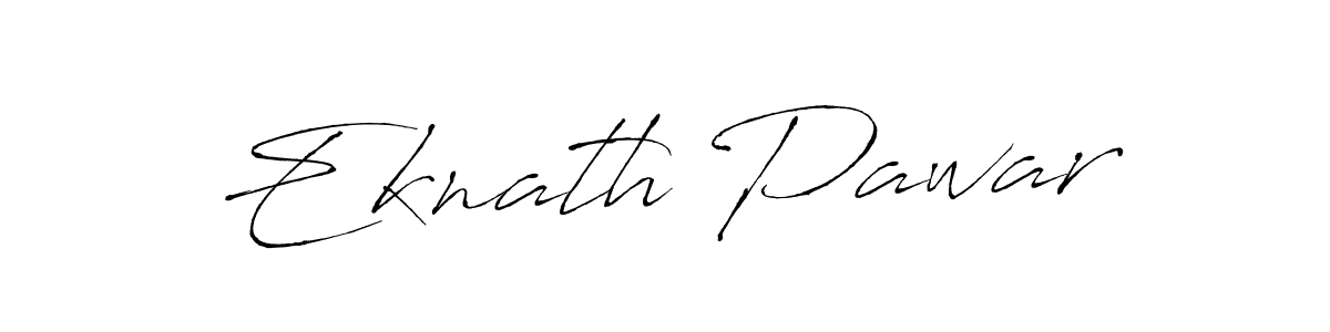 How to make Eknath Pawar name signature. Use Antro_Vectra style for creating short signs online. This is the latest handwritten sign. Eknath Pawar signature style 6 images and pictures png