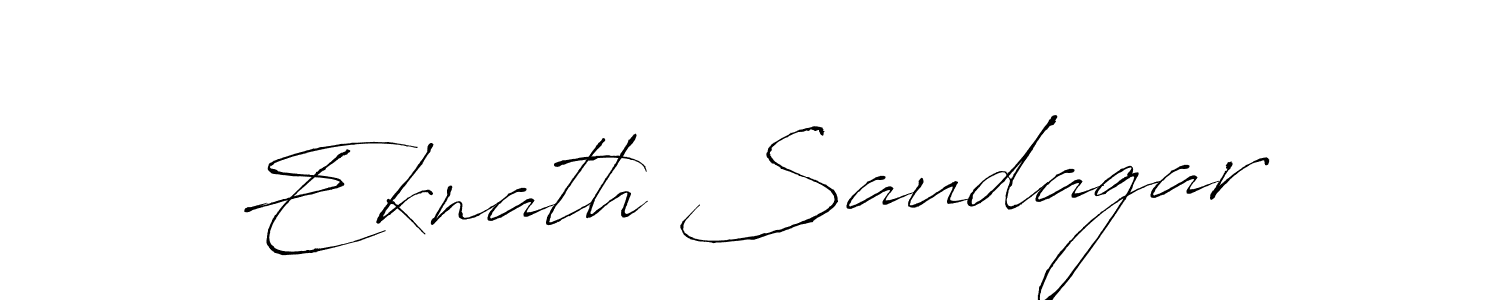 Use a signature maker to create a handwritten signature online. With this signature software, you can design (Antro_Vectra) your own signature for name Eknath Saudagar. Eknath Saudagar signature style 6 images and pictures png