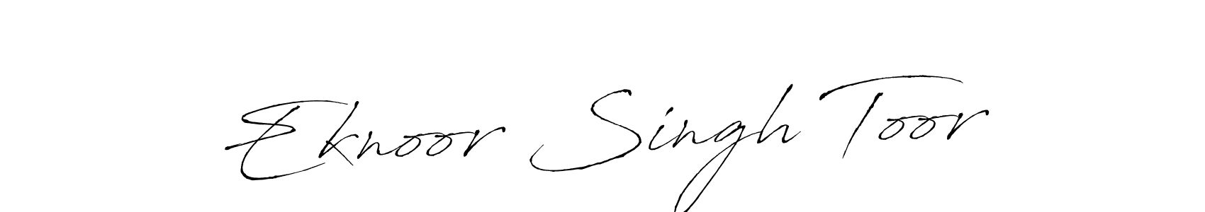 Antro_Vectra is a professional signature style that is perfect for those who want to add a touch of class to their signature. It is also a great choice for those who want to make their signature more unique. Get Eknoor Singh Toor name to fancy signature for free. Eknoor Singh Toor signature style 6 images and pictures png