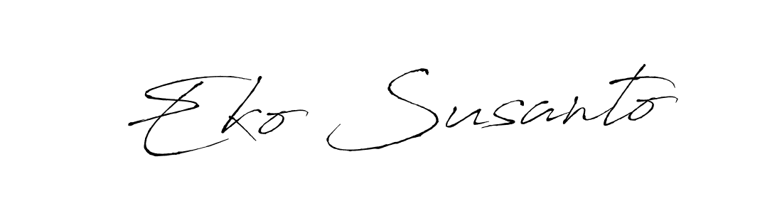 You should practise on your own different ways (Antro_Vectra) to write your name (Eko Susanto) in signature. don't let someone else do it for you. Eko Susanto signature style 6 images and pictures png