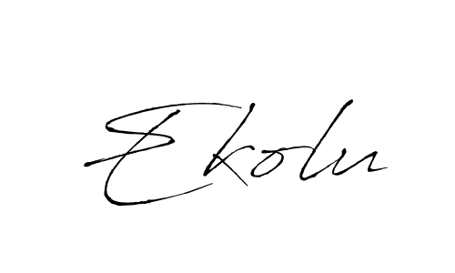 It looks lik you need a new signature style for name Ekolu. Design unique handwritten (Antro_Vectra) signature with our free signature maker in just a few clicks. Ekolu signature style 6 images and pictures png