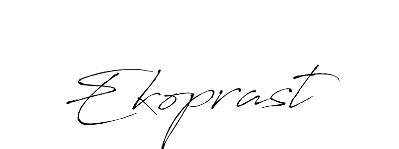 Create a beautiful signature design for name Ekoprast. With this signature (Antro_Vectra) fonts, you can make a handwritten signature for free. Ekoprast signature style 6 images and pictures png
