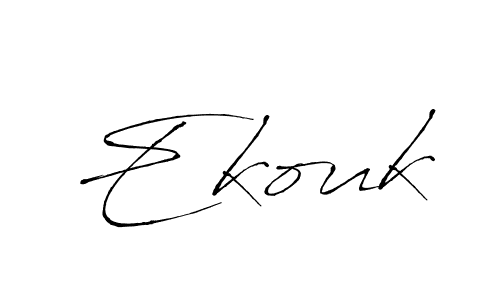 Ekouk stylish signature style. Best Handwritten Sign (Antro_Vectra) for my name. Handwritten Signature Collection Ideas for my name Ekouk. Ekouk signature style 6 images and pictures png