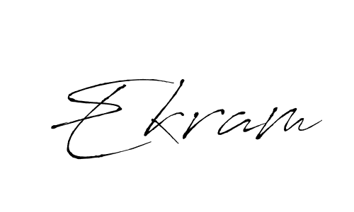 if you are searching for the best signature style for your name Ekram. so please give up your signature search. here we have designed multiple signature styles  using Antro_Vectra. Ekram signature style 6 images and pictures png